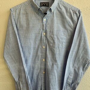 Rye Light Blue Gingham Men's Shirt
